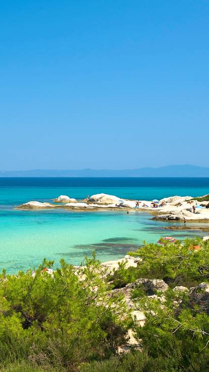 Plage de Portokali à Sithonia - Péninsule de la Chalcidique - Grèce