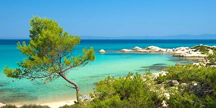 Plage de Portokali à Sithonia - Péninsule de la Chalcidique - Grèce