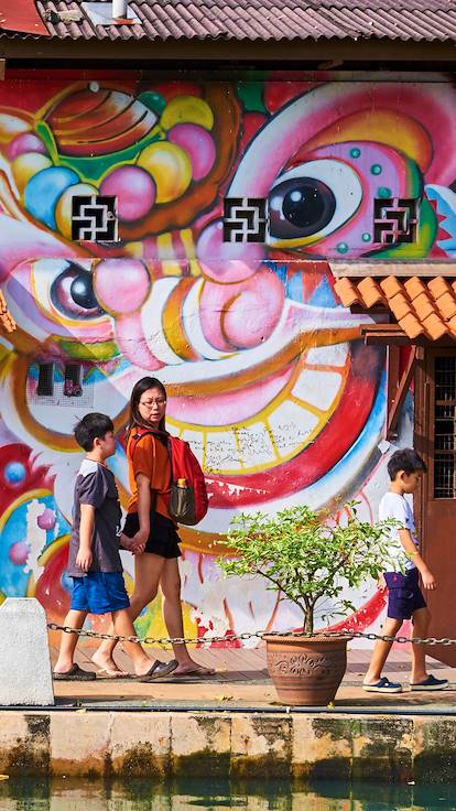 Promenade familiale dans le centre historique de Malacca - Malaisie