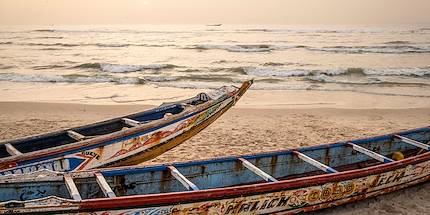 Plage de Nouakchott , au coucher du soleil - Mauritanie