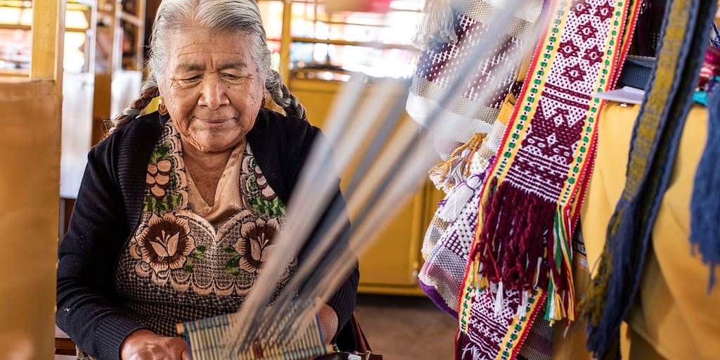 Atelier de tissage à Jalieza - Oaxaca - Mexique