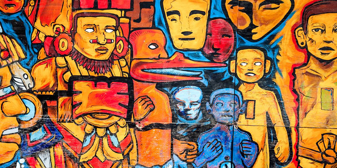 Street art dans le quartier de La Condesa - Mexico - Mexique