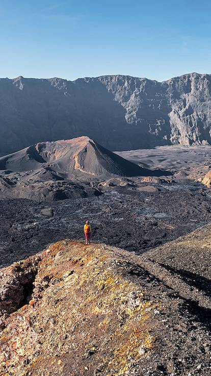 Vue sur le volcan Monte Beco, Parc Naturel de Fogo - Île de Fogo - Cap-Vert