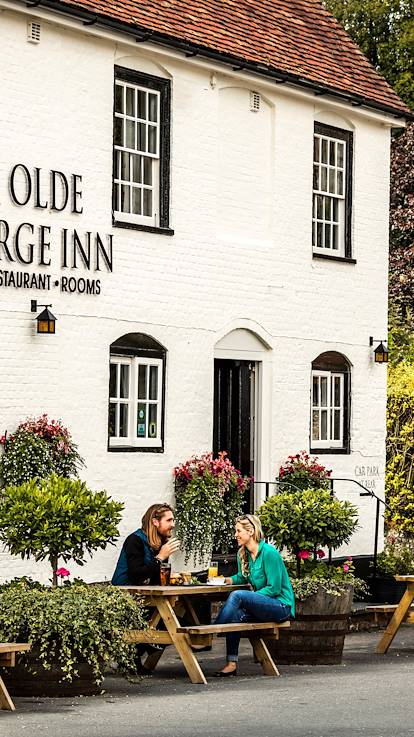 Terrasse d'un pub - Angleterre - Royaume Uni