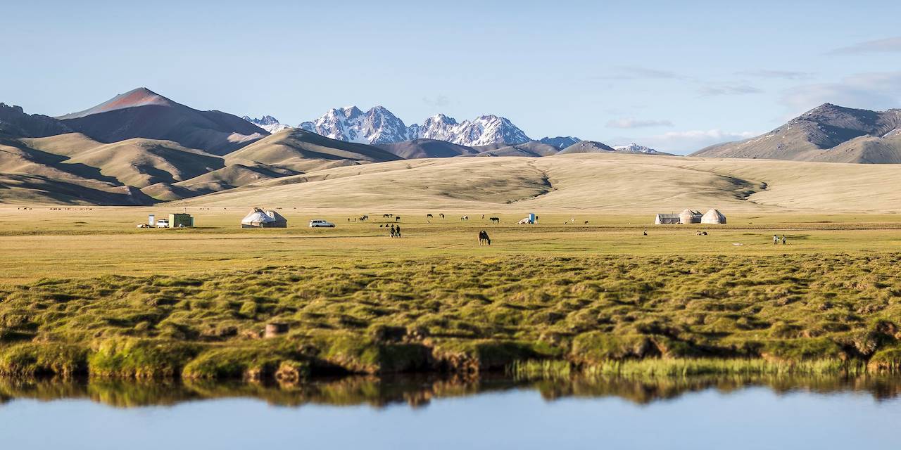 Campement de yourtes au Lac Song Kul - Kirghizistan