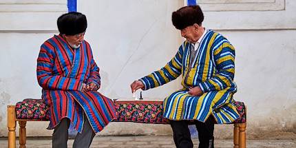 Hommes jouant aux échecs - Boukhara - Ouzbékistan