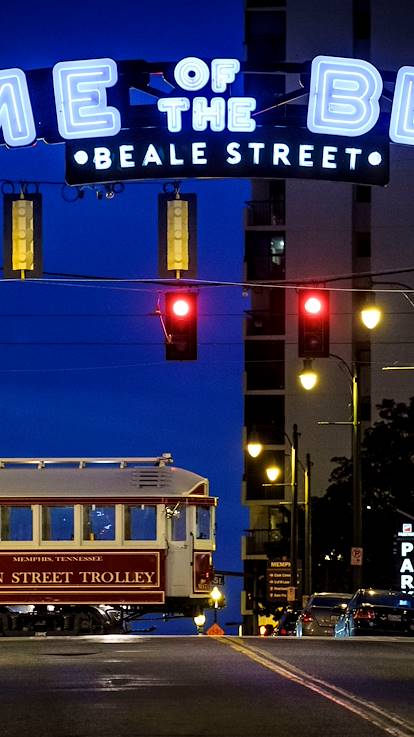 Beale Street, la légendaire rue du Blues - Memphis - Tennessee - Etats Unis