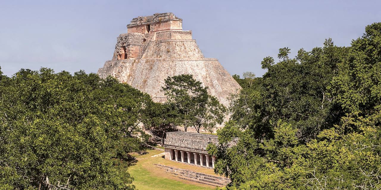 Pyramide du Devin sur le site archéologique de Uxmal - Yucatan - Mexique