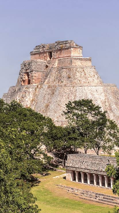 Pyramide du Devin sur le site archéologique de Uxmal - Yucatan - Mexique