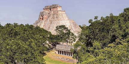 Pyramide du Devin sur le site archéologique de Uxmal - Yucatan - Mexique