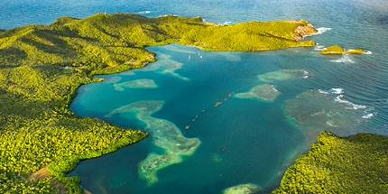 Vue aérienne de la Presqu'Île de la Caravelle - Martinique