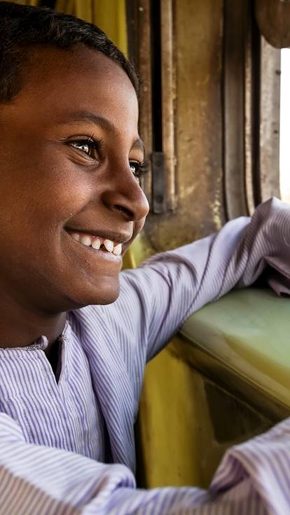 Voyage en train en Egypte