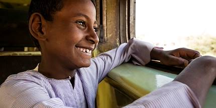 Voyage en train en Egypte