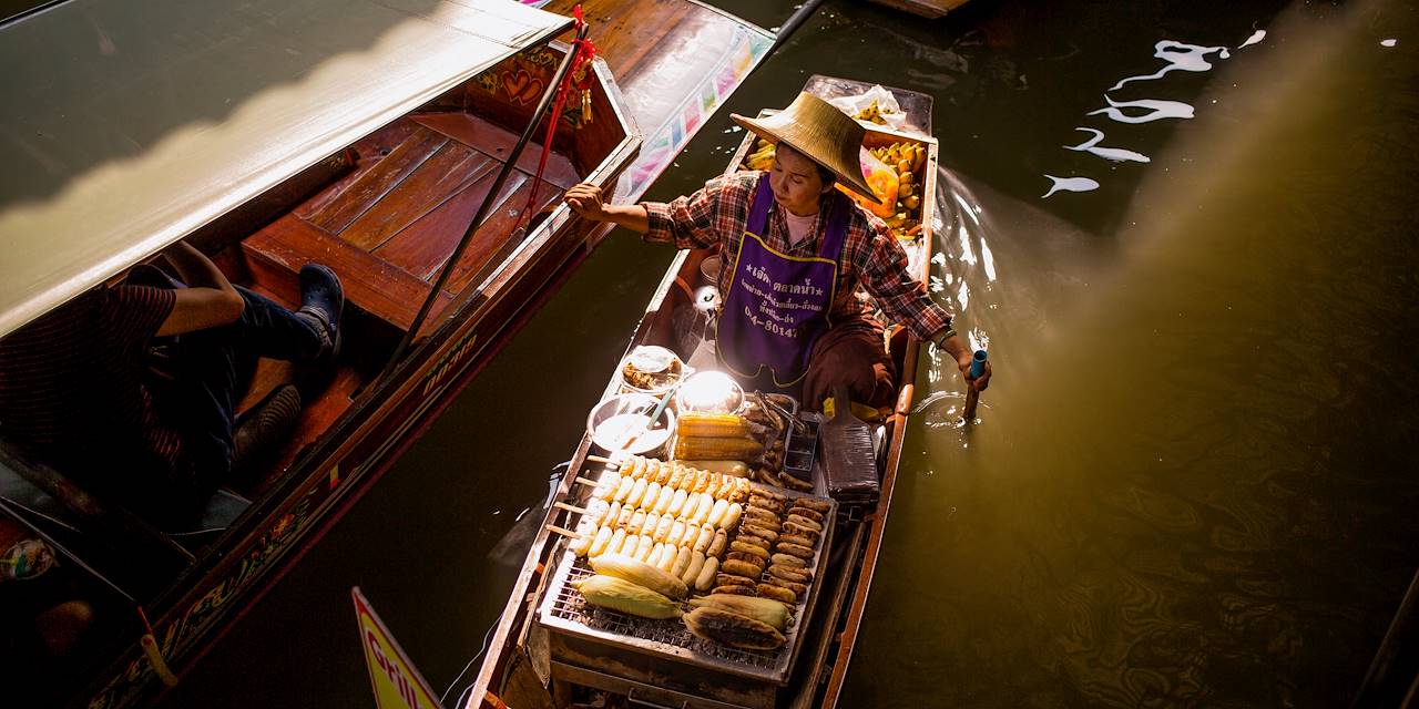 Le marché flottant de Damnoen Saduak - Bangkok - Thaïlande
