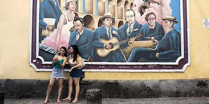 Street art dans le quartier de Lapa - Rio de Janeiro - Brésil