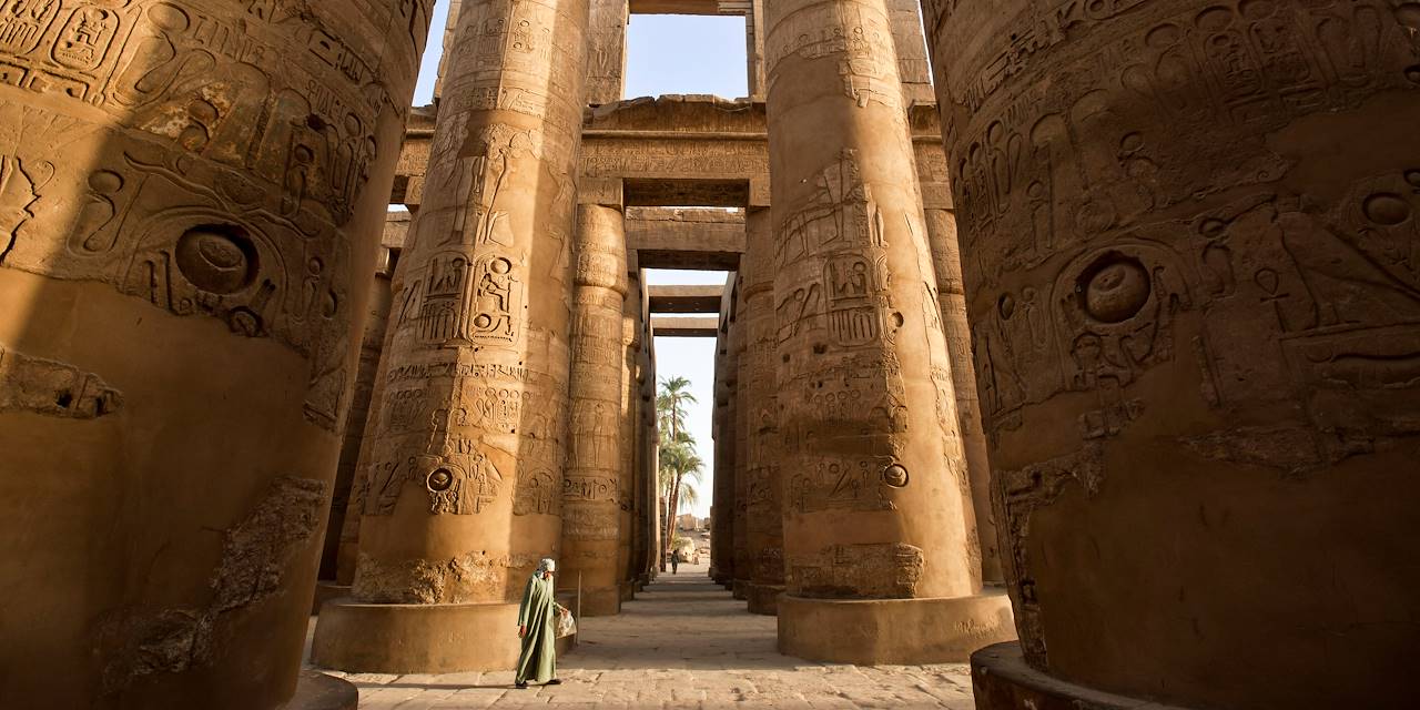 Temple dédié au dieu Amon à Karnak classé patrimoine mondial de l'UNESCO - Louxor - Haute Egypte