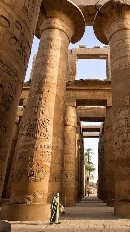 Temple dédié au dieu Amon à Karnak classé patrimoine mondial de l'UNESCO - Louxor - Haute Egypte