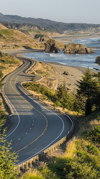 Côte Pacifique depuis la Route 101 - Cape Sebastian - Oregon - Etats-Unis