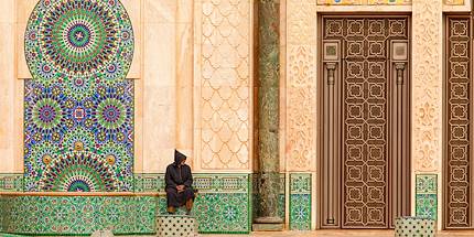 Devant la Moquée Hassan 2 de Casablanca - Maroc