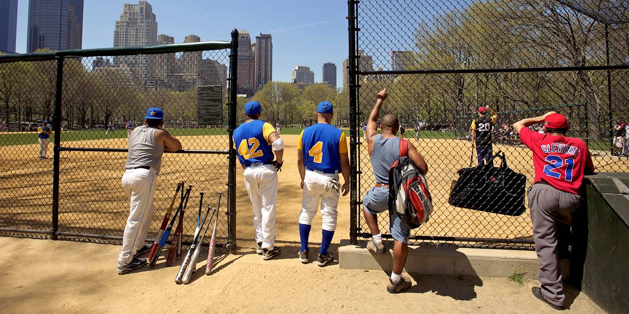 Terrain de baseball - Central Park - Manhattan - New York - Etats Unis