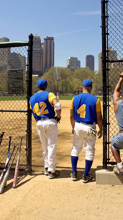 Terrain de baseball - Central Park - Manhattan - New York - Etats Unis