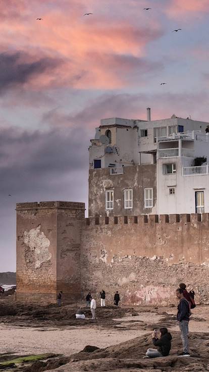 Coucher de soleil sur les remparts - Essaouira - Maroc