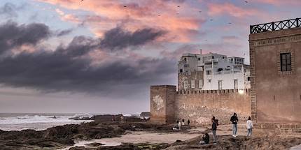 Coucher de soleil sur les remparts - Essaouira - Maroc