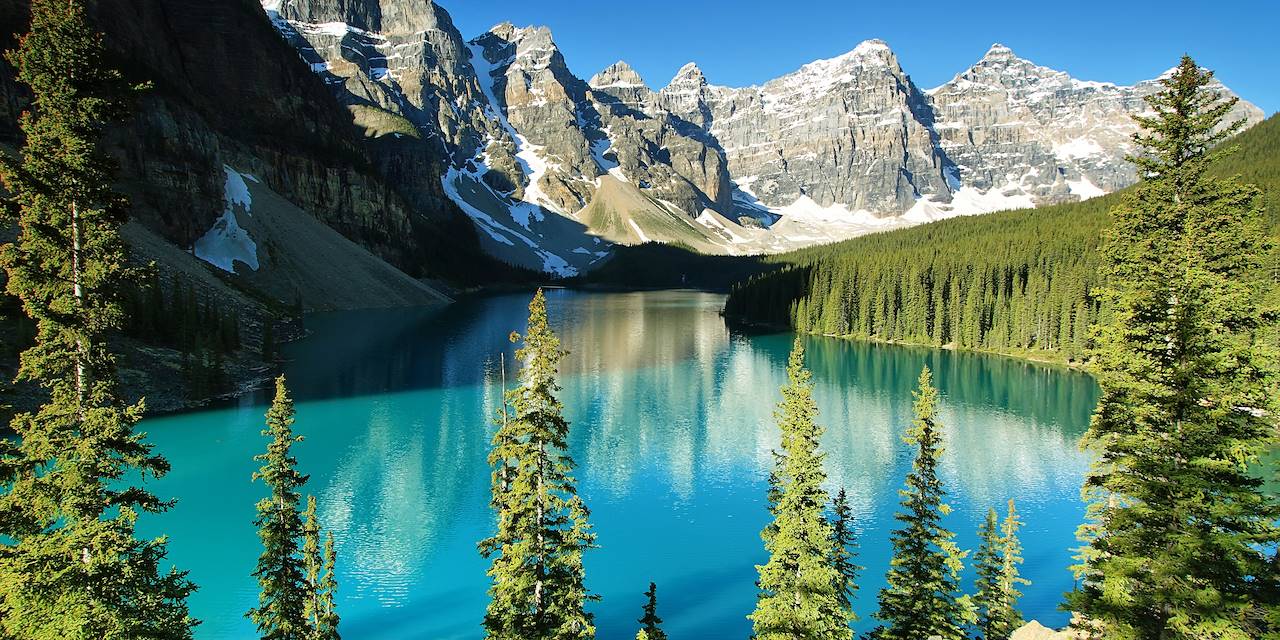 Le lac Moraine - Parc national de Banff - Alberta - Canada