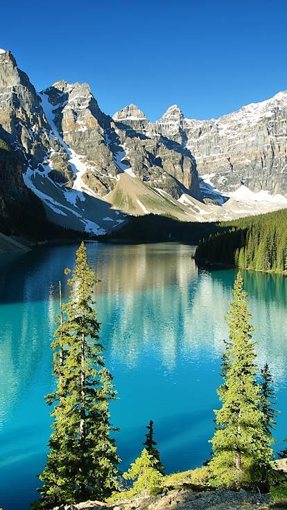 Le lac Moraine - Parc national de Banff - Alberta - Canada