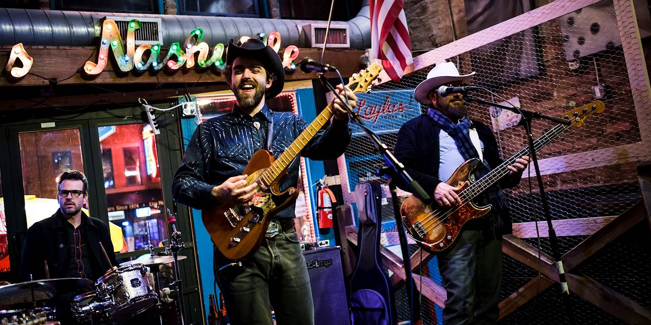 Concert de country dans un bar de Nashville - Tennessee - Etats Unis