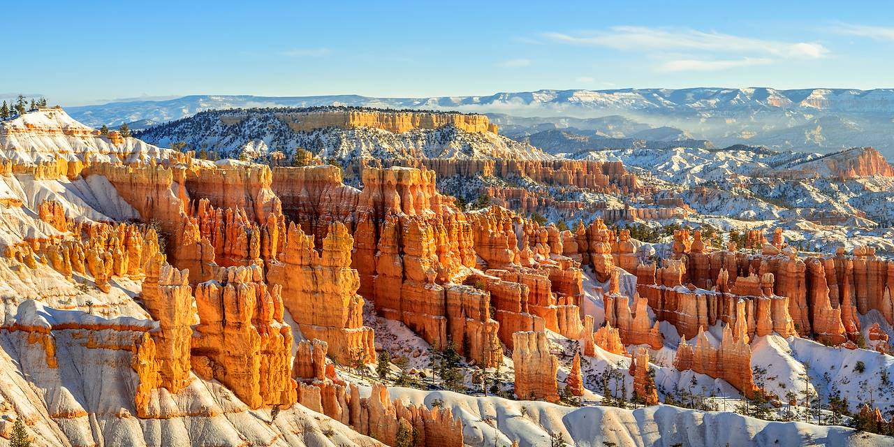 Parc national de Bryce Canyon en hiver - Utah - Etats Unis