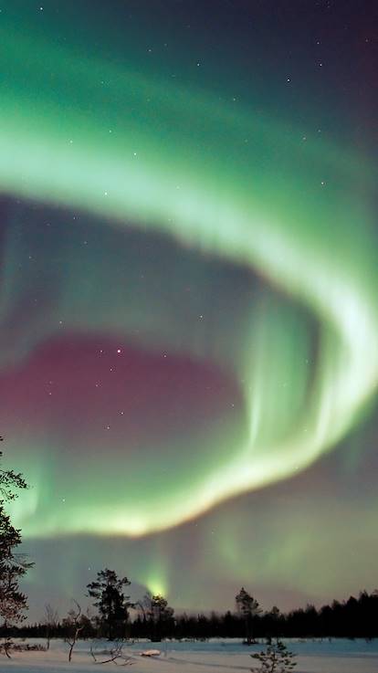 Aurores boréales en Laponie - Finlande