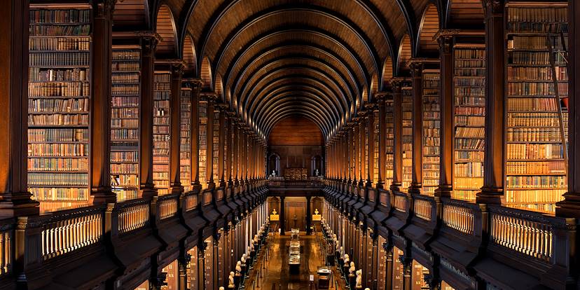 Long Room - Trinity College -  Dublin - Irlande
